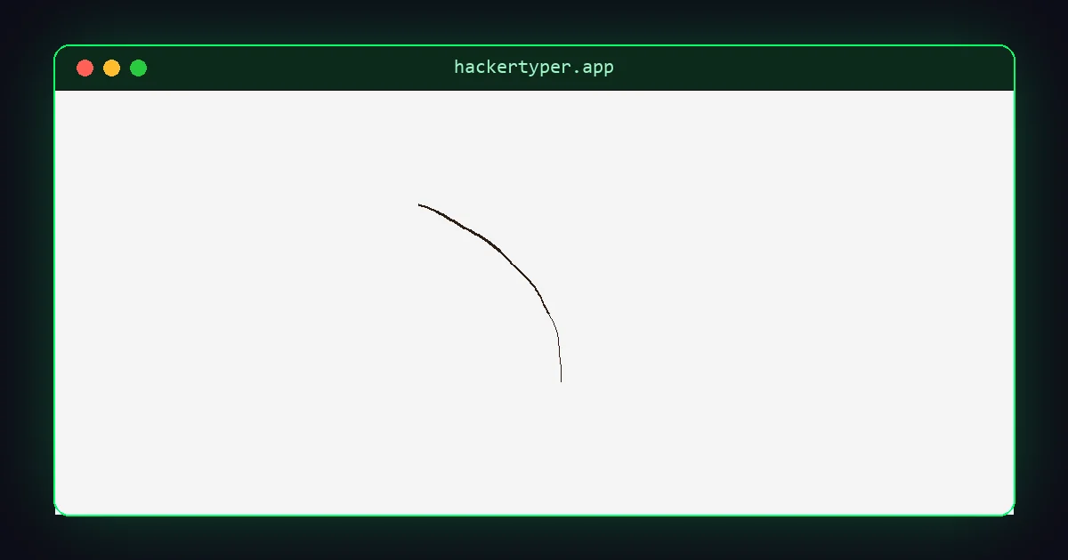 A hair on a white screen that cannot be wiped off
