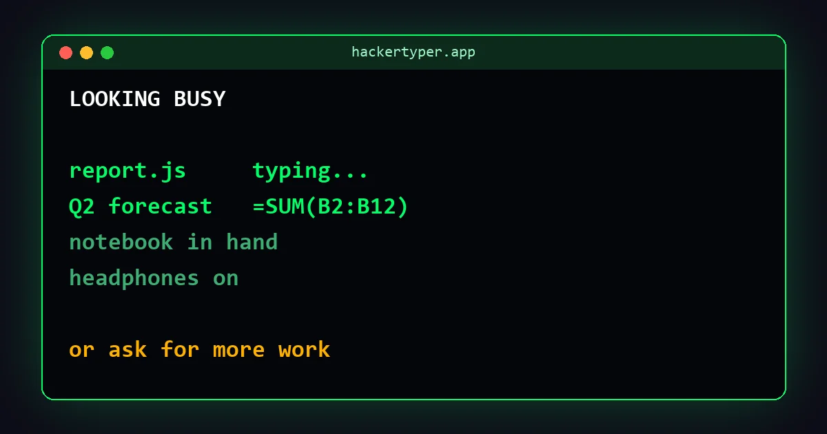 A spreadsheet and a code editor busy by themselves on a work screen
