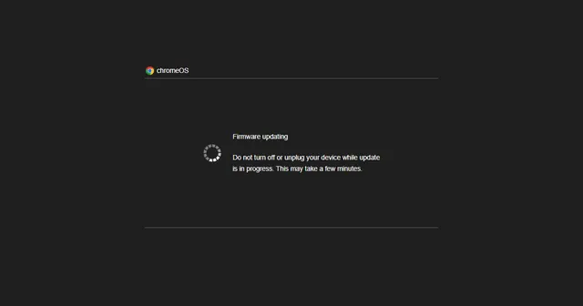Fake Chrome OS Update screenshot
