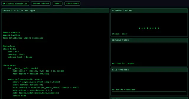 Hacker Simulator screenshot