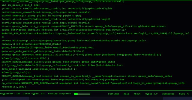 Hacker Typer screenshot