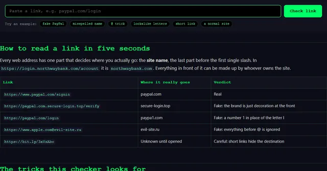 Is This Link Safe? screenshot